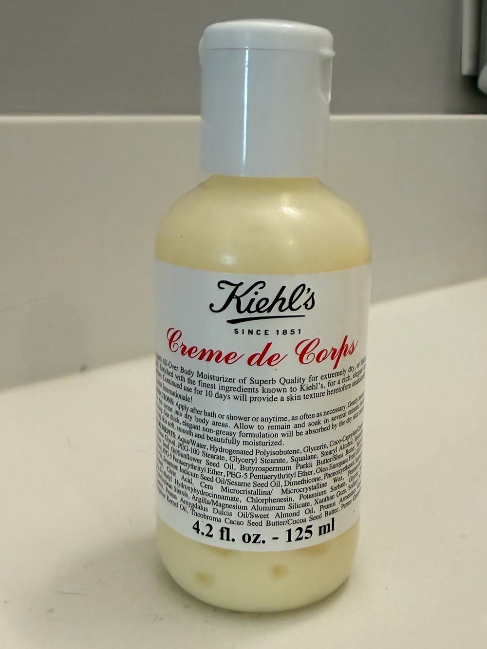 Kiehl's Creme de Corps Travel Size Lotion - White & Cream